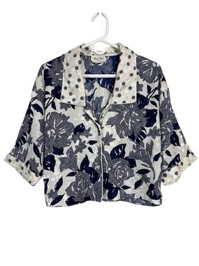 Vintage Miss Dior Floral Pajama Top